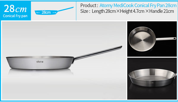 Сковрода Medicook conical frying pan 28